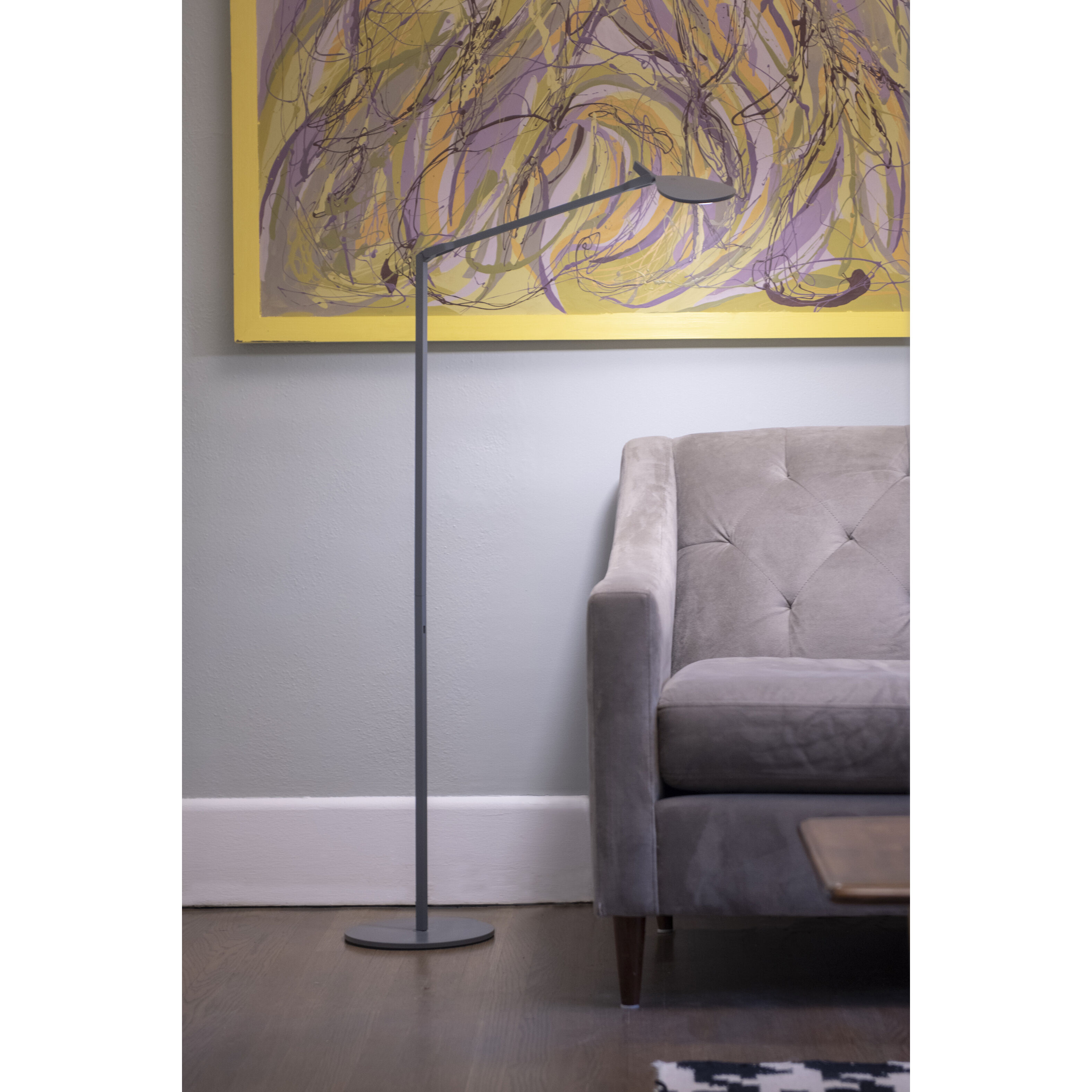 Splitty 28.1 inch 7.00 watt Matte Pacific Blue Floor Lamp Portable Light